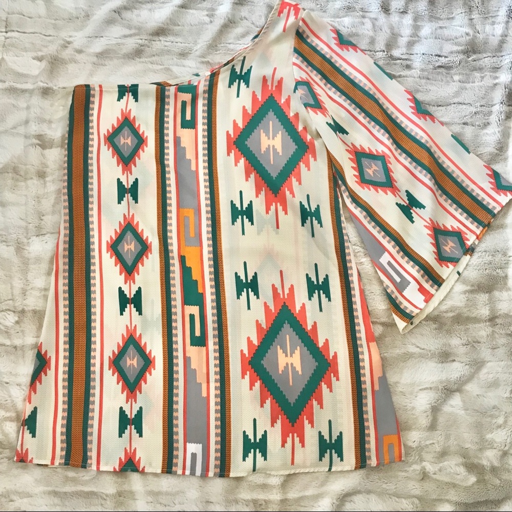 Aztec Print Dress